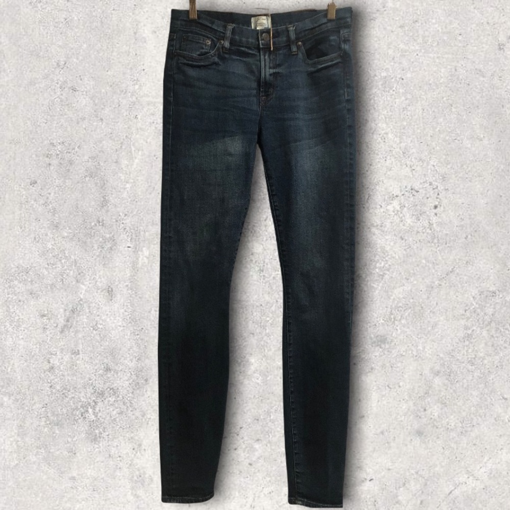 J.Crew 9" Toothpick Jeans 28T Denim style F5734